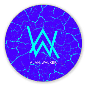 Коврик для мышки круглый с принтом ALAN WALKER / АЛАН УОКЕР , резина и полиэстер | круглая форма, изображение наносится на всю лицевую часть | alan | faded | house | logo | music | walker | алан | вокер | волкер | диджей | лого | логотип | логотипы | музыка | музыкант | символ | символы | танцеальная | уокер | хаус | электронная