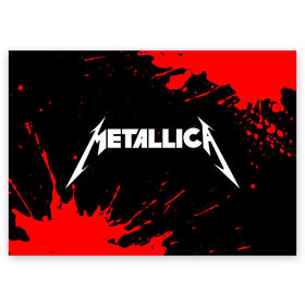 Поздравительная открытка с принтом METALLICA / МЕТАЛЛИКА , 100% бумага | плотность бумаги 280 г/м2, матовая, на обратной стороне линовка и место для марки
 | Тематика изображения на принте: hetfield | james | logo | metal | metalica | metallica | music | rock | star | джеймс | звезда | знак | ларс | лого | логотип | логотипы | метал | металика | металлика | музыка | рок | символ | символы | ульрих | хэтфилд