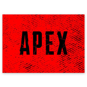 Поздравительная открытка с принтом APEX LEGENDS / АПЕКС ЛЕГЕНД , 100% бумага | плотность бумаги 280 г/м2, матовая, на обратной стороне линовка и место для марки
 | Тематика изображения на принте: apex | game | games | legend | legends | logo | апекс | битва | игра | игры | королевская | легенд | легендс | лого | логотип | логотипы | символ | символы