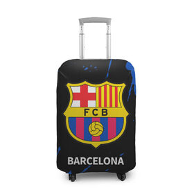 Чехол для чемодана 3D с принтом BARCELONA / БАРСЕЛОНА , 86% полиэфир, 14% спандекс | двустороннее нанесение принта, прорези для ручек и колес | barca | barcelona | barsa | barselona | fcb | logo | messi | барса | барселона | знак | клуб | лого | логотип | логотипы | месси | символ | символы | футбол | футбольная | футбольный