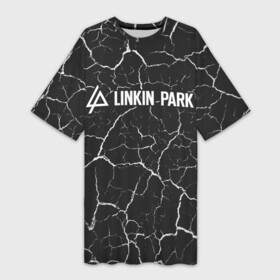 Платье-футболка 3D с принтом LINKIN PARK   ЛИНКИН ПАРК ,  |  | linkin | linkinpark | logo | lp | music | park | rock | линкин | линкинпарк | лого | логотип | логотипы | лп | музыка | парк | рок | символ