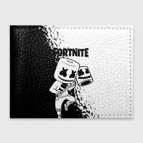 Обложка для студенческого билета с принтом FORTNITE MARSHMELLO. , натуральная кожа | Размер: 11*8 см; Печать на всей внешней стороне | Тематика изображения на принте: archetype | fortnite | fortnite x | game | ikonik | marshmello | raven | архетип | ворон | игра | иконик | маршмелло | фортнайт