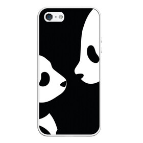 Чехол для iPhone 5/5S матовый с принтом Panda , Силикон | Область печати: задняя сторона чехла, без боковых панелей | bearcat | coon bear | panda | бамбуковый медвед | большая панда | гигантская панда