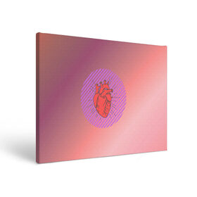 Холст прямоугольный с принтом Сердечко на розовом фоне , 100% ПВХ |  | круг | любовь | неон | полосатый | розовый | сердце | сияние | фиолетовый