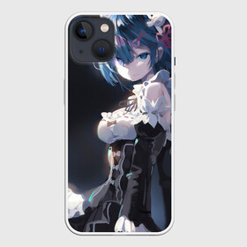 Чехол для iPhone 13 с принтом Rem ,  |  | kawaii | re zero | re:zero | re:zero жизнь с нуля в альтернативном мире | rezero | арт | блики | голубые глаза | горничная | демоница | каре | маленькая девочка | однорогий демон | рем | синеволосая девочка | субару