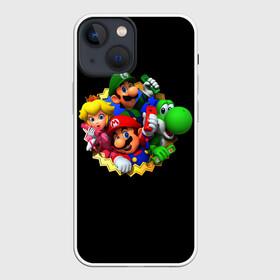 Чехол для iPhone 13 mini с принтом Марио ,  |  | Тематика изображения на принте: 35 | mario | mario 3d all stars | mario 3d world | mario bros | super mario | марио