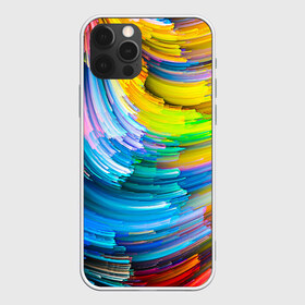 Чехол для iPhone 12 Pro Max с принтом Цветные полоски , Силикон |  | colors | полоски | радуга | спагетти | цвета | цветная | цветные спагетти