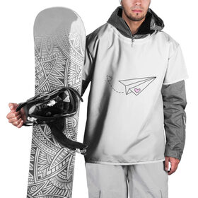 Накидка на куртку 3D с принтом самолетик , 100% полиэстер |  | белый самолетик | бумажный самолетик | минимализм | розовое сердечко | самолет | самолетик | сердечко | тумблер | чб