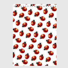 Скетчбук с принтом Нашествие божьих коровок , 100% бумага
 | 48 листов, плотность листов — 100 г/м2, плотность картонной обложки — 250 г/м2. Листы скреплены сверху удобной пружинной спиралью | Тематика изображения на принте: animals | cute | girl | ladybug | nature | pattern | red | summer | бабочки | божьи коровки | божья коровка | горошек | девушкам | животные | жук | жуки | кружочки | крылья | лето | милые | насекомые | паттерн | пауки | подарок
