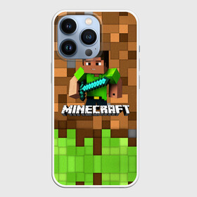 Чехол для iPhone 13 Pro с принтом Minecraft logo heroes ,  |  | blox | creeper | dungeons | game | geometry | pixel | steve | алекс | герои | детям | зелень | игра | квадраты | крипер | куб | логотипы игр | майнкрафт | мальчикам | меч | мобы | персонажи | пиксель | пиксельный | подземелья