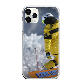 Чехол для iPhone 11 Pro Max матовый с принтом сноубордист , Силикон |  | snowboard | прыжок | сноуборд | сноубординг | сноубордист | экстрим