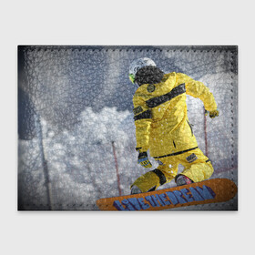Обложка для студенческого билета с принтом сноубордист , натуральная кожа | Размер: 11*8 см; Печать на всей внешней стороне | Тематика изображения на принте: snowboard | прыжок | сноуборд | сноубординг | сноубордист | экстрим