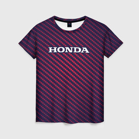 Женская футболка 3D с принтом HONDA / ХОНДА , 100% полиэфир ( синтетическое хлопкоподобное полотно) | прямой крой, круглый вырез горловины, длина до линии бедер | accord | auto | civic | crv | honda | jylf | logo | moto | motors | racing | sport | авто | автомобиль | аккорд | гонки | гоночный | лого | логотип | логотипы | марка | мото | моторс | мотоцикл | рщтвф | серия | символ | символы | спорт