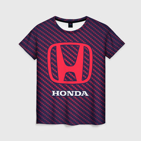 Женская футболка 3D с принтом HONDA / ХОНДА , 100% полиэфир ( синтетическое хлопкоподобное полотно) | прямой крой, круглый вырез горловины, длина до линии бедер | accord | auto | civic | crv | honda | jylf | logo | moto | motors | racing | sport | авто | автомобиль | аккорд | гонки | гоночный | лого | логотип | логотипы | марка | мото | моторс | мотоцикл | рщтвф | серия | символ | символы | спорт