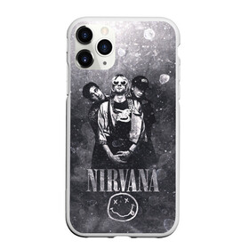 Чехол для iPhone 11 Pro Max матовый с принтом Nirvana , Силикон |  | cobain | kurt | nirvana | кобейн | курт | нирвана