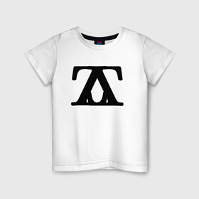 Детская футболка хлопок с принтом Буквы, черные буквы , 100% хлопок | круглый вырез горловины, полуприлегающий силуэт, длина до линии бедер | буквы | черные буквы
