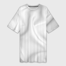 Платье-футболка 3D с принтом Белое полотно текстура ,  |  | белая ткань | мятая ткань | полотно | скатерть | ткань