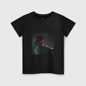 Детская футболка хлопок с принтом Vaporwave art 88 , 100% хлопок | круглый вырез горловины, полуприлегающий силуэт, длина до линии бедер | aesthetic | electronica | music | киберпанк | лаунж | музыка | поп | скульптура
