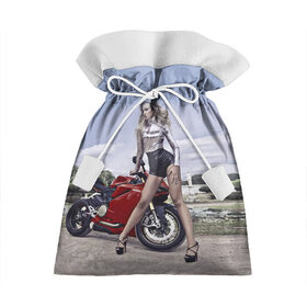 Подарочный 3D мешок с принтом Biker Olga , 100% полиэстер | Размер: 29*39 см | celebrity | clouds | fashion | girl | model | motorcycle | nature | pose | sky | star | девушка | звезда | знаменитость | мода | модель | мотоцикл | небо | облака | природа