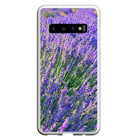 Чехол для Samsung Galaxy S10 с принтом Lavender field , Силикон | Область печати: задняя сторона чехла, без боковых панелей | Тематика изображения на принте: field | green | lavender | nature | summer | violet | бутон | клумба. | лаванда | лето | лиловый | поле | сиреневый | фиолетовый | цветение | цветок | цветы