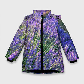 Зимняя куртка для девочек 3D с принтом Lavender field , ткань верха — 100% полиэстер; подклад — 100% полиэстер, утеплитель — 100% полиэстер. | длина ниже бедра, удлиненная спинка, воротник стойка и отстегивающийся капюшон. Есть боковые карманы с листочкой на кнопках, утяжки по низу изделия и внутренний карман на молнии. 

Предусмотрены светоотражающий принт на спинке, радужный светоотражающий элемент на пуллере молнии и на резинке для утяжки. | field | green | lavender | nature | summer | violet | бутон | клумба. | лаванда | лето | лиловый | поле | сиреневый | фиолетовый | цветение | цветок | цветы