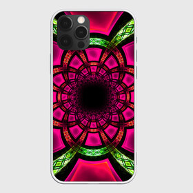 Чехол для iPhone 12 Pro Max с принтом Morella , Силикон |  | Тематика изображения на принте: abstraction | fractal | glow | pattern | pink | symmetry | абстракция | розовый | свечение | симметрия | узор | фрактал