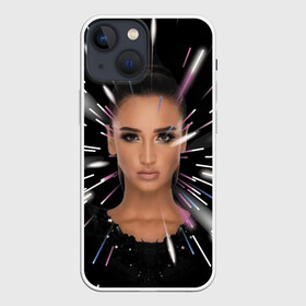 Чехол для iPhone 13 mini с принтом Ольга Бузова ,  |  | beauty | celebrity | eyebrows | eyelashes | eyes | face | fashion | girl | hairstyle | lips | model | star | view | брови | взгляд | глаза | губы | девушка | звезда | знаменитость | красавица | лицо | мода | модель | прическа | ресницы