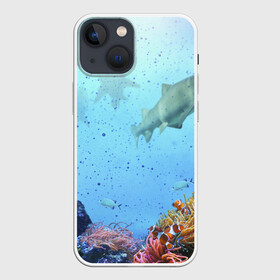 Чехол для iPhone 13 mini с принтом акулы ,  |  | аквариум | акула | море | морской житель | океан