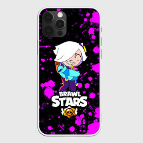 Чехол для iPhone 12 Pro Max с принтом Brawl Stars Колетта , Силикон |  | bibi | crow | koletta | leon | nita | sandy | wings | бравл старс | брызги | герои | девочкам | демон | детям | единорог | звезда | звездные | колетт | краска | крылья | леон | логотипы игр | неоновые | персонажи | сенди