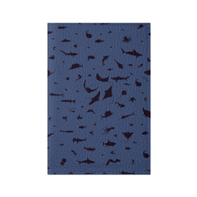 Обложка для паспорта матовая кожа с принтом Manta , натуральная матовая кожа | размер 19,3 х 13,7 см; прозрачные пластиковые крепления | Тематика изображения на принте: dolphin | fish | killer whale | manta | see life | shark | акула | дельфин | касатка | морские обитатели | рыба