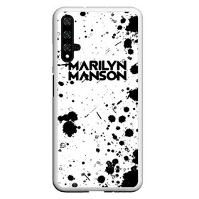 Чехол для Honor 20 с принтом MARILYN MANSON , Силикон | Область печати: задняя сторона чехла, без боковых панелей | him | korn | nightwish | rock | zombie | великий | гитара | готика | готические | грязный | грязь | логотипы рок групп | металл | металлика | металлист | музыка | музыкальные | мэрилин мэнсон | рок группа | рокер