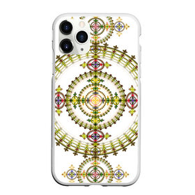 Чехол для iPhone 11 Pro Max матовый с принтом Gabriella , Силикон |  | abstraction | circles | fractal | pattern | symmetry | абстракция | круги | симметрия | узор | фрактал