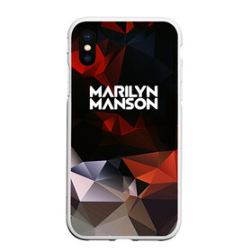 Чехол для iPhone XS Max матовый с принтом MARILYN MANSON , Силикон | Область печати: задняя сторона чехла, без боковых панелей | Тематика изображения на принте: geometry | him | korn | nightwish | rock | zombie | великий | геометрические | гитара | готика | готические | логотипы рок групп | металл | металлика | металлист | музыка | музыкальные | мэрилин мэнсон | рок группа