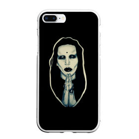 Чехол для iPhone 7Plus/8 Plus матовый с принтом Marilyn Manson , Силикон | Область печати: задняя сторона чехла, без боковых панелей | 