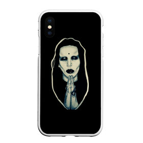 Чехол для iPhone XS Max матовый с принтом Marilyn Manson , Силикон | Область печати: задняя сторона чехла, без боковых панелей | manson | marilyn | marilyn manson | мэнсон | мэрилин | мэрилин мэнсон