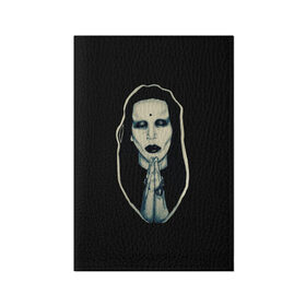 Обложка для паспорта матовая кожа с принтом Marilyn Manson , натуральная матовая кожа | размер 19,3 х 13,7 см; прозрачные пластиковые крепления | manson | marilyn | marilyn manson | мэнсон | мэрилин | мэрилин мэнсон