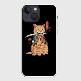 Чехол для iPhone 13 mini с принтом KoteYakuza ,  |  | кот | самурай