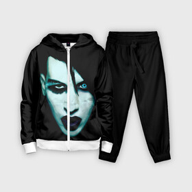 Детский костюм 3D с принтом Marilyn Manson ,  |  | goth | gothic | manson | marilyn | metal | mm | music | rock | гот | готы | метал | мэнсон | мэрилин | рок