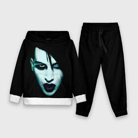 Детский костюм 3D (с толстовкой) с принтом Marilyn Manson ,  |  | goth | gothic | manson | marilyn | metal | mm | music | rock | гот | готы | метал | мэнсон | мэрилин | рок