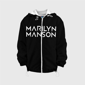 Детская куртка 3D с принтом Marilyn Manson , 100% полиэстер | застежка — молния, подол и капюшон оформлены резинкой с фиксаторами, по бокам — два кармана без застежек, один потайной карман на груди, плотность верхнего слоя — 90 г/м2; плотность флисового подклада — 260 г/м2 | Тематика изображения на принте: goth | gothic | manson | marilyn | metal | mm | music | rock | гот | готы | метал | мэнсон | мэрилин | рок