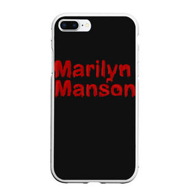 Чехол для iPhone 7Plus/8 Plus матовый с принтом Marilyn Manson , Силикон | Область печати: задняя сторона чехла, без боковых панелей | goth | gothic | manson | marilyn | metal | mm | music | rock | гот | готы | метал | мэнсон | мэрилин | рок