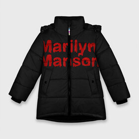 Зимняя куртка для девочек 3D с принтом Marilyn Manson , ткань верха — 100% полиэстер; подклад — 100% полиэстер, утеплитель — 100% полиэстер. | длина ниже бедра, удлиненная спинка, воротник стойка и отстегивающийся капюшон. Есть боковые карманы с листочкой на кнопках, утяжки по низу изделия и внутренний карман на молнии. 

Предусмотрены светоотражающий принт на спинке, радужный светоотражающий элемент на пуллере молнии и на резинке для утяжки. | Тематика изображения на принте: goth | gothic | manson | marilyn | metal | mm | music | rock | гот | готы | метал | мэнсон | мэрилин | рок