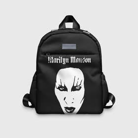 Детский рюкзак 3D с принтом Marilyn Manson , 100% полиэстер | лямки с регулируемой длиной, сверху петелька, чтобы рюкзак можно было повесить на вешалку. Основное отделение закрывается на молнию, как и внешний карман. Внутри дополнительный карман. По бокам два дополнительных кармашка | Тематика изображения на принте: goth | gothic | manson | marilyn | metal | mm | music | rock | гот | готы | метал | мэнсон | мэрилин | рок