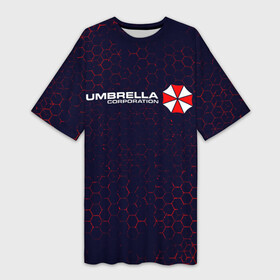 Платье-футболка 3D с принтом UMBRELLA CORP   АМБРЕЛЛА ,  |  | corp | corporation | evil | game | games | logo | resident | umbrella | амбрелла | зла | зонт | зонтик | игра | игры | корп | корпорация | лого | логотип | обитель | резидент | символ | эвил