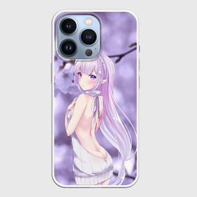 Чехол для iPhone 13 Pro с принтом Эмилия ,  |  | anime | emilia | re zero | ре зеро | эмилия