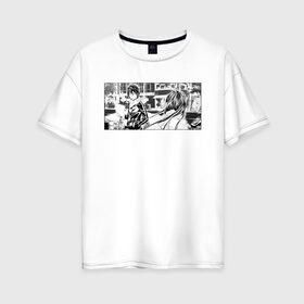 Женская футболка хлопок Oversize с принтом Бездомный бог манга , 100% хлопок | свободный крой, круглый ворот, спущенный рукав, длина до линии бедер
 | аниме | арт | бездомный бог | девушка | манга | парень | ято
