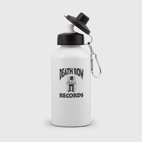 Бутылка спортивная с принтом Death Row Records , металл | емкость — 500 мл, в комплекте две пластиковые крышки и карабин для крепления | death row | dr dre | hip hop | rap | snoop dogg