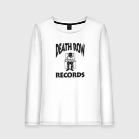Женский лонгслив хлопок с принтом Death Row Records , 100% хлопок |  | death row | dr dre | hip hop | rap | snoop dogg