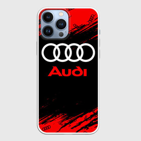 Чехол для iPhone 13 Pro Max с принтом AUDI   АУДИ ,  |  | Тематика изображения на принте: audi | auto | felb | logo | moto | quattro | sport | symbol | авто | автомобильные | ауди | кватро | кольца | лого | логотип | логотипы | марка | мото | символ | спорт | фгвш | шильдик