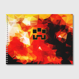 Альбом для рисования с принтом Minecraft Dungeons , 100% бумага
 | матовая бумага, плотность 200 мг. | Тематика изображения на принте: blox | creeper | dungeons | geometry | logo games | orange | pixel | red | steve | алекс | геометрия | детям | крипер | куб | логотипы игр | майнкрафт | мальчикам | мобы | огненный | огонь | пигги | пиксель | пиксельный | подземелья